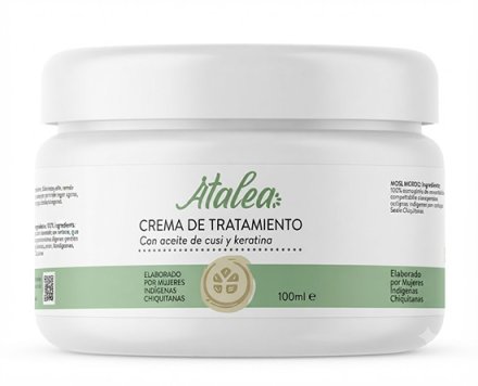 Crema tratamiento con aceite de cusi y keratina 100ml Atalea
