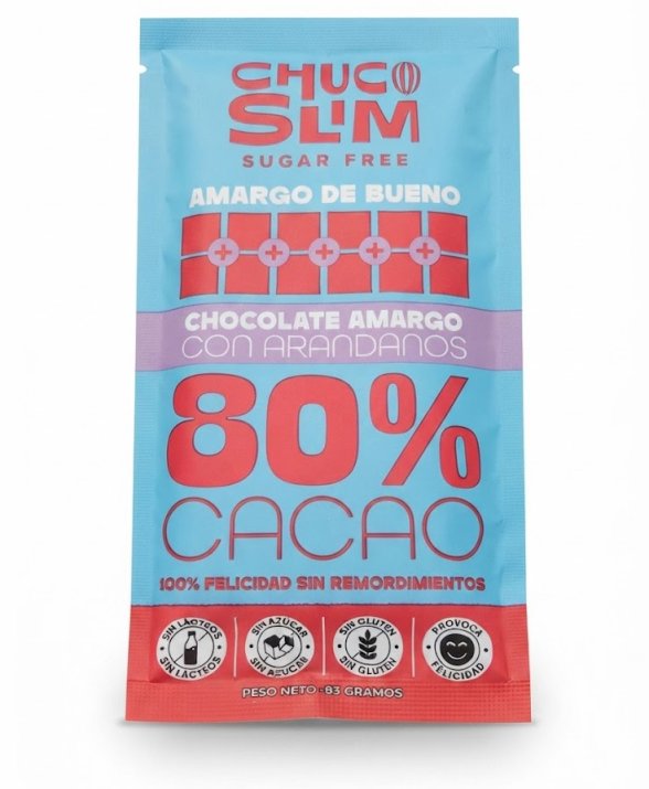Chocolate Amargo con arandanos Choco Slim
